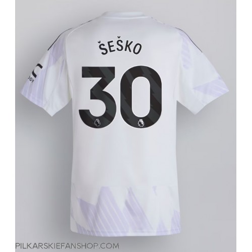Koszulka piłkarska Manchester United Benjamin Sesko #30 Strój wyjazdowy 2025-26 tanio Krótki Rękaw Koszulka piłkarska Manchester United Benjamin Sesko #30 Strój wyjazdowy 2025-26 tanio Krótki Rękaw